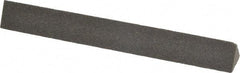 Made in USA - 4" Long x 1/2" Wide x 1/2" Thick, Aluminum Oxide Sharpening Stone - Triangle, Coarse Grade - Benchmark Tooling