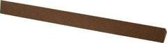 Made in USA - 6" Long x 1/2" Wide x 1/2" Thick, Aluminum Oxide Sharpening Stone - Triangle, Medium Grade - Benchmark Tooling