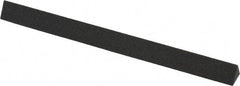 Made in USA - 6" Long x 1/2" Wide x 1/2" Thick, Aluminum Oxide Sharpening Stone - Triangle, Coarse Grade - Benchmark Tooling