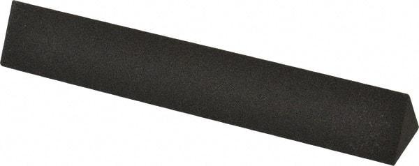 Made in USA - 6" Long x 1" Wide x 1" Thick, Aluminum Oxide Sharpening Stone - Triangle, Coarse Grade - Benchmark Tooling