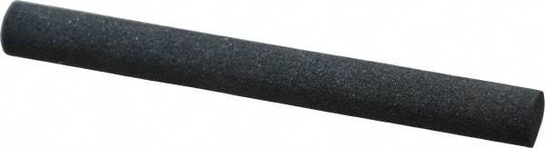 Made in USA - 4" Long x 3/8" Diam x 3/8" Thick, Silicon Carbide Sharpening Stone - Round, Medium Grade - Benchmark Tooling