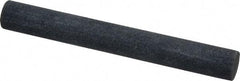 Made in USA - 4" Long x 1/2" Diam x 1/2" Thick, Silicon Carbide Sharpening Stone - Round, Medium Grade - Benchmark Tooling