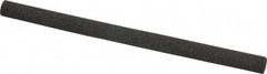 Made in USA - 4" Long x 1/4" Diam x 1/4" Thick, Aluminum Oxide Sharpening Stone - Round, Coarse Grade - Benchmark Tooling