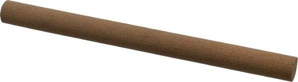 Made in USA - 6" Long x 1/2" Diam x 1/2" Thick, Aluminum Oxide Sharpening Stone - Round, Medium Grade - Benchmark Tooling