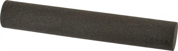 Made in USA - 6" Long x 1" Diam x 1" Thick, Aluminum Oxide Sharpening Stone - Round, Coarse Grade - Benchmark Tooling