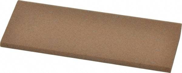 Made in USA - 4-1/2" Long x 1-3/4" Diam x 1/2" Thick, Aluminum Oxide Sharpening Stone - Round, Medium Grade - Benchmark Tooling