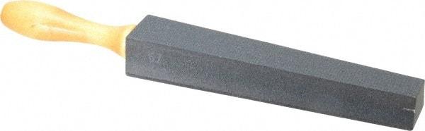 Made in USA - 1/2" Wide x 14" OAL, Silicon Carbide Sharpening Stone - Flat, 180 Grit - Benchmark Tooling