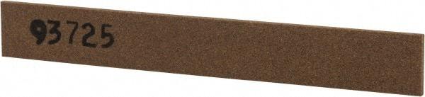 Made in USA - 1/2" Wide x 4" OAL, Aluminum Oxide Sharpening Stone - Flat, Medium Grade, 220 Grit - Benchmark Tooling