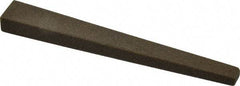 Made in USA - 1/2" Wide x 4" OAL, Aluminum Oxide Sharpening Stone - Flat Tapered, Coarse Grade, 120 Grit - Benchmark Tooling