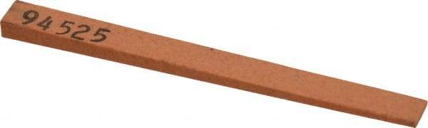 Made in USA - 5/16" Wide x 4" OAL, Aluminum Oxide Sharpening Stone - Flat Tapered, Fine Grade, 320 Grit - Benchmark Tooling