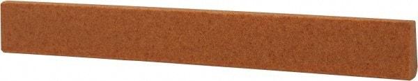 Made in USA - 7/16" Wide x 4" OAL, Aluminum Oxide Sharpening Stone - Oval Tapered, Fine Grade, 320 Grit - Benchmark Tooling