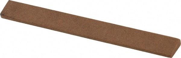 Made in USA - 7/16" Wide x 4" OAL, Aluminum Oxide Sharpening Stone - Oval Tapered, Medium Grade, 220 Grit - Benchmark Tooling