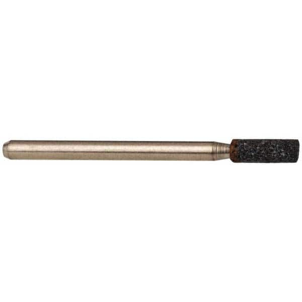 Grier Abrasives - 1/8 x 3/8" Head Diam x Thickness, W145, Cylinder, Aluminum Oxide Mounted Point - Benchmark Tooling