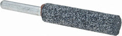 Grier Abrasives - 1/2 x 2" Head Diam x Thickness, W189, Cylinder, Aluminum Oxide Mounted Point - Benchmark Tooling