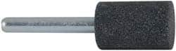 Grier Abrasives - 3/4 x 1" Head Diam x Thickness, W205, Cylinder, Aluminum Oxide Mounted Point - Benchmark Tooling