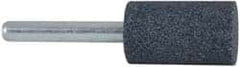 Grier Abrasives - 3/4 x 1-1/4" Head Diam x Thickness, W206, Cylinder, Aluminum Oxide Mounted Point - Benchmark Tooling