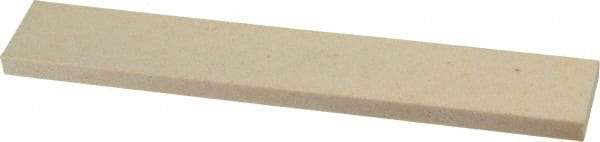 Norton - 120 Grit Aluminum Oxide Rectangular Roughing Stone - Fine Grade, 1" Wide x 6" Long x 1/4" Thick - Benchmark Tooling