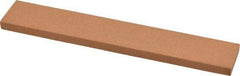 Norton - 180 Grit Aluminum Oxide Rectangular Roughing Stone - Very Fine Grade, 1" Wide x 6" Long x 1/4" Thick - Benchmark Tooling