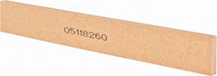 Norton - 120 Grit Aluminum Oxide Rectangular Roughing Stone - Fine Grade, 1" Wide x 8" Long x 1/4" Thick - Benchmark Tooling