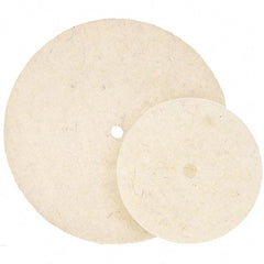 WALTER Surface Technologies - 7" Diam, Unmounted Buffing Wheel - Hook & Loop Felt Disc, High Density Density - Benchmark Tooling