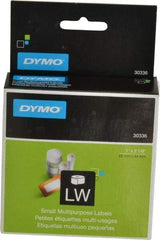 Dymo - 2-1/8" Long, White Die Cut Paper with Semi Perm. Adhesive Thermal Label - For DYMO LabelWriter Printers - Benchmark Tooling