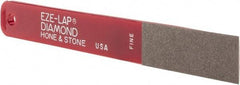 Eze Lap - Fine, 2" Length of Cut, Single End Diamond Hone - 600 Grit, 3/4" Wide x 3/16" High - Benchmark Tooling