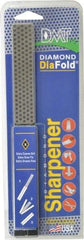 DMT - Extra Coarse Grade, Diamond Whetstone Sharpener - 220 Grit, 60 Micron, Diamond Area 4.3" Long x 1" Wide, 9-1/2" Open Length, 5" Closed Length - Benchmark Tooling