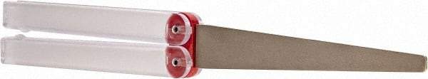 DMT - 9-1/2" OAL Fine Flat Sharpener Diamond File - 3/4" Wide x 1/16" Thick, 4 LOC, Red, 600 Grit - Benchmark Tooling