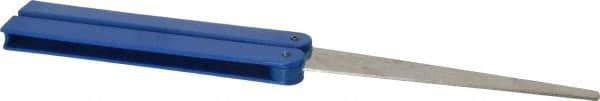 DMT - 9-1/2" OAL Coarse Flat Sharpener Diamond File - 3/4" Wide x 1/16" Thick, 4 LOC, Blue, 325 Grit - Benchmark Tooling
