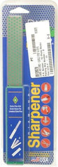 DMT - Extra Fine Grade, Diamond Whetsone Sharpener - 9 Micron, Diamond Area 4.3" Long x 1" Wide, 9-1/2" Open Length, 5" Closed Length - Benchmark Tooling