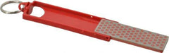 DMT - Fine Grade, Diamond Whetsone Sharpener - 25 Micron, Diamond Area 2-3/4" Long x 15/16" Wide, 5-1/2" Open Length, 2-11/16" Closed Length - Benchmark Tooling