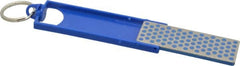 DMT - Coarse Grade, Diamond Mini Sharp Sharpener - 45 Micron, Diamond Area 2-3/4" Long x 15/16" Wide, 5-1/2" Open Length, 2-11/16" Closed Length - Benchmark Tooling