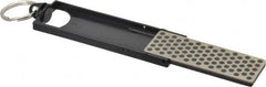 DMT - Extra Coarse Grade, Diamond Mini Sharp Sharpener - 60 Micron, Diamond Area 2-3/4" Long x 15/16" Wide, 5-1/2" Open Length, 2-11/16" Closed Length - Benchmark Tooling