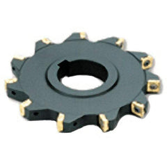 Iscar - Arbor Hole Connection, 0.4724" Cutting Width, 2.0276" Depth of Cut, 160mm Cutter Diam, 1.5748" Hole Diam, 11 Tooth Indexable Slotting Cutter - SSB Toolholder, QD.T Insert - Benchmark Tooling