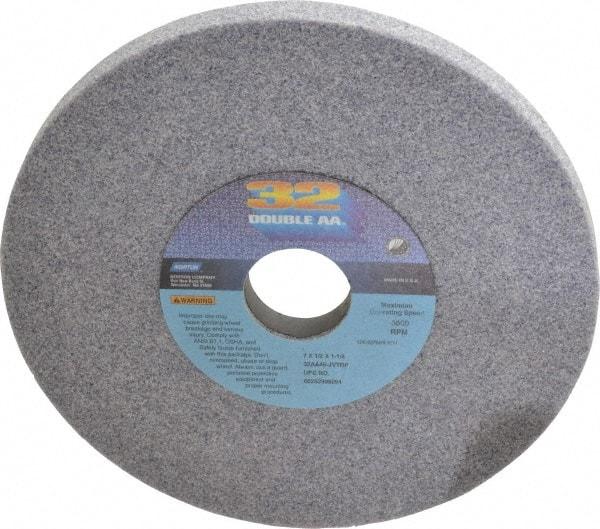 Norton - 7" Diam x 1-1/4" Hole x 1/2" Thick, J Hardness, 46 Grit Surface Grinding Wheel - Aluminum Oxide, Type 1, Coarse Grade, 3,600 Max RPM, Vitrified Bond, No Recess - Benchmark Tooling