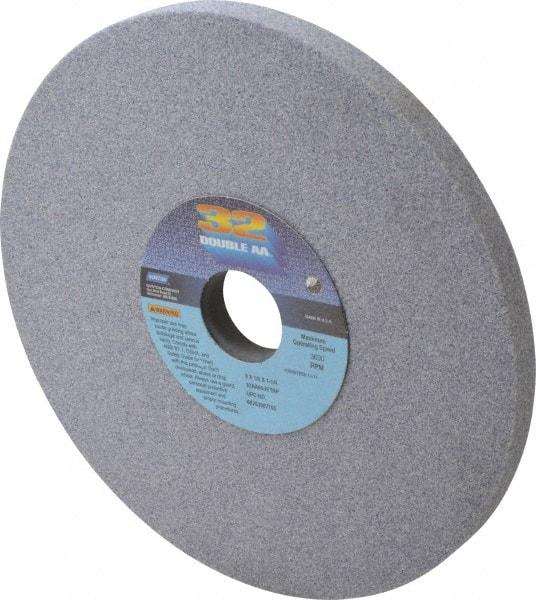 Norton - 8" Diam x 1-1/4" Hole x 1/2" Thick, I Hardness, 60 Grit Surface Grinding Wheel - Aluminum Oxide, Type 1, Medium Grade, 3,600 Max RPM, Vitrified Bond, No Recess - Benchmark Tooling