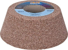 Norton - 4" Diam, 1-1/4" Hole Size, 1-1/2" Overall Thickness, 60 Grit, Type 11 Tool & Cutter Grinding Wheel - Medium Grade, Aluminum Oxide, J Hardness, Vitrified Bond, 5,730 RPM - Benchmark Tooling