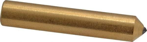 Norton - 1/4 Carat Single Point Diamond Dresser - 2" Long x 3/8" Shank Diam - Benchmark Tooling