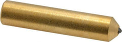 Norton - 1/4 Carat Single Point Diamond Dresser - 2" Long x 7/16" Shank Diam - Benchmark Tooling