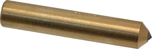 Norton - 1/3 Carat Single Point Diamond Dresser - 2" Long x 3/8" Shank Diam - Benchmark Tooling