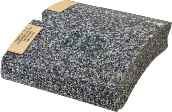 Norton - 6-13/16" Wide x 6" High x 1-1/2" Thick Grinding Segment - 30 Grit, Hardness F, Blue Print No. ME30309 - Benchmark Tooling