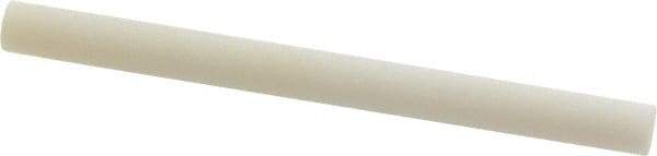 Norton - 3" Long x 1/4" Diam x 1/4" Thick, Novaculite Sharpening Stone - Round, Ultra Fine Grade - Benchmark Tooling