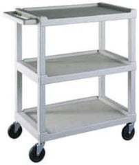 Lakeside - 300 Lb Capacity, 17-1/8" Wide x 32-1/2" Long x 34-7/8" High Standard Utility Cart - Benchmark Tooling