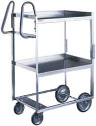 Lakeside - 300 Lb Capacity, 19" Wide x 31-1/8" Long x 34-1/8" High Ergonomic Utility Cart - Benchmark Tooling