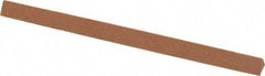 Norton - 4" Long x 1/4" Wide x 1/4" Thick, Aluminum Oxide Sharpening Stone - Triangle, Medium Grade - Benchmark Tooling