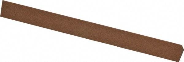 Norton - 4" Long x 3/8" Wide x 3/8" Thick, Aluminum Oxide Sharpening Stone - Triangle, Medium Grade - Benchmark Tooling