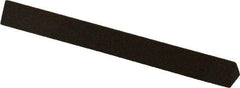 Norton - 4" Long x 3/8" Wide x 3/8" Thick, Aluminum Oxide Sharpening Stone - Triangle, Coarse Grade - Benchmark Tooling