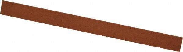 Norton - 6" Long x 1/2" Wide x 1/2" Thick, Aluminum Oxide Sharpening Stone - Triangle, Fine Grade - Benchmark Tooling