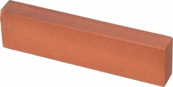 Norton - 4" Long x 1" Wide x 1/2" Thick, Aluminum Oxide Sharpening Stone - Rectangle, Fine Grade - Benchmark Tooling