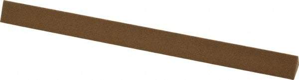 Norton - 6" Long x 1/2" Wide x 1/2" Thick, Aluminum Oxide Sharpening Stone - Triangle, Medium Grade - Benchmark Tooling